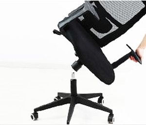 Pneumatic office chair dropping
