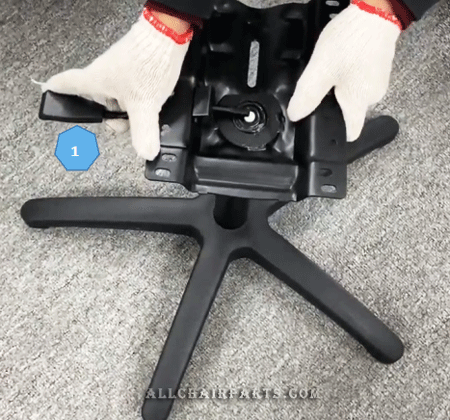 Basic Task of office chair adjustment levers