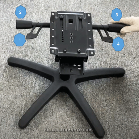 Enhanced Synchro Tilt - office chair adjustment levers