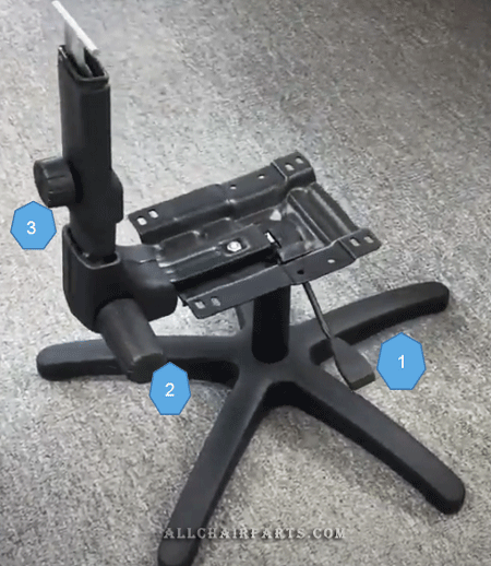 Posture Back - office chair adjustment levers