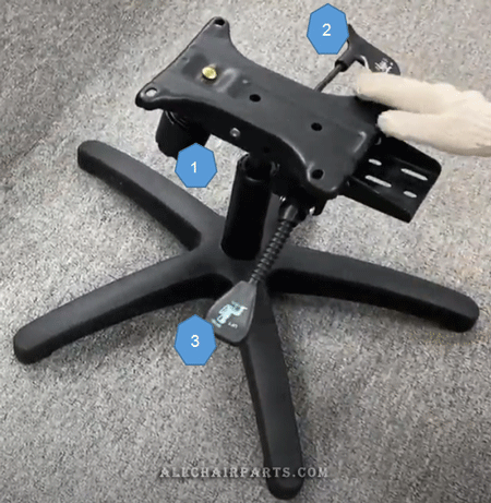 Standard Synchro Tilt - office chair adjustment levers