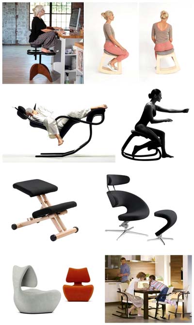 Casterless Ergonomic Chairs